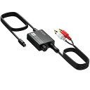 PROZOR192KHzデジタルtoアナログ音声変換器光デジタルto3.5mm&RCA音声変換器音量調整でき音声アンプチップ搭載Toslinkto3.5mmL/Rオーディオアダプター