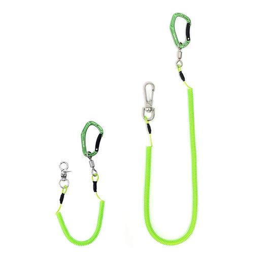 HERCULES(ヘラクレス)スパイラルコードカールコードワイヤー入り長短最大伸び420cm/160cm耐荷重27kg釣り脱落防止釣り竿ロッドバンドス..