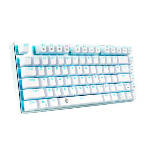 E元素ゲーミングキーボード メカニカル式キーボード USB接続有線 81キーアンチゴーストキー LEDバックライト 防水機能付きゲーマー向け英語配列 (青軸・ホワイト) E元素ゲーミングキーボード メカニカル式キーボード USB接続有線 81キーアンチゴーストキー LEDバックライト 防水機能付きゲーマー向け英語配列 (青軸・ホワイト)