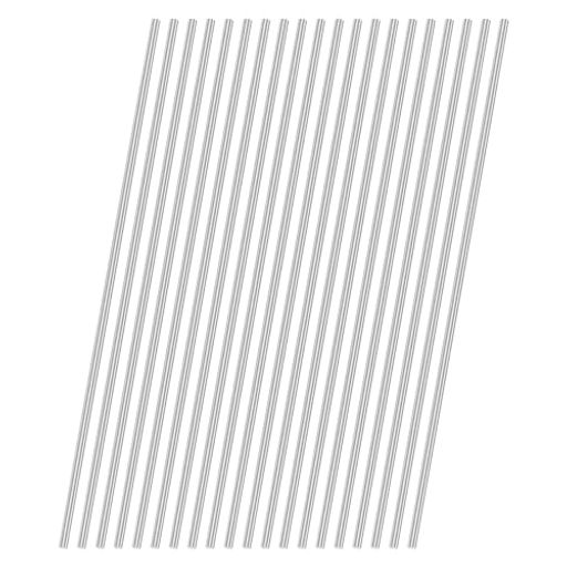 MMETERXITY20個入り304ステンレス鋼ソリッドラウンドロッド1.5x100mmメタルソリッドシャフトロッドDIY..