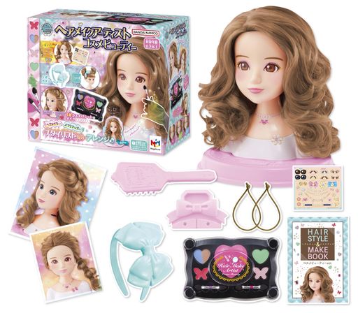 NEWヘアカラーで今っぽいアレンジができるよ8分音符 可愛い5色のコスメカラーでメイクアップ! リボンのカチューシャでアレンジの幅が広がるよ! [対象年齢]8才~ [使用電池]不要
