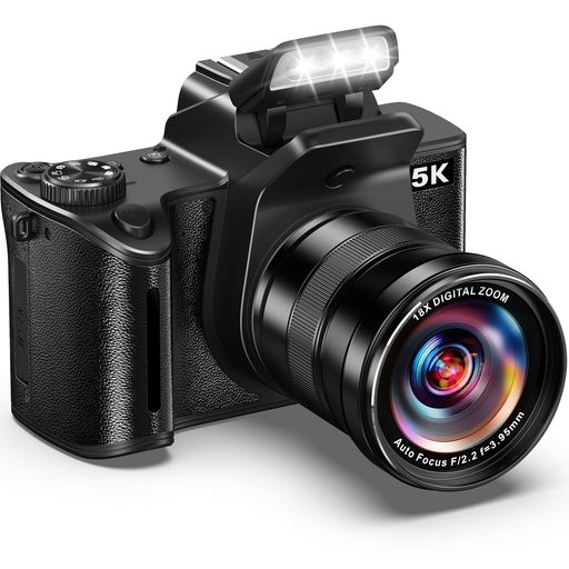 ブイログ 【5K&amp;80MP·一眼レフカメラ】このデジカメは、複雑な機能が一切無し、コスパを重視するベシックセットであることが一番のメリット。高画質CMOSセンサーを搭載し、80MPの画像解像度と5Kビデオ解像度に対応し、よりリアルにし、精細で鮮やかな写真/動画を撮影できるデジタルカメラです。付属の32GB高速カードは十分なストレージスペースを提供します。最大サポートを256GBまで拡張できるため、ストレージを安心して利用できます。日常生活もアウトドア旅行もスポーツも、このカメラはすばらしい瞬間を完璧に表現することができます。プロフェッショナルな作品も、日常の美しい瞬間も、このカメラが持つ卓越した画質で新しい次元へ。 【4.0インチIPSタッチスクリー&amp;360°回転ダイヤル】一眼レフカメラの4.0インチタッチスクリーンは、カメラを操作したり、撮影した写真やビデオを見たりするための直感的で便利な制御体験を提供し、リアルな色と繊細な画質を表現することができます。タッチパネルも設定調整をより簡単にし、指で画面を軽くしてピントを合わせたり、画面を直接スライドさせたりして写真を閲覧することができます。