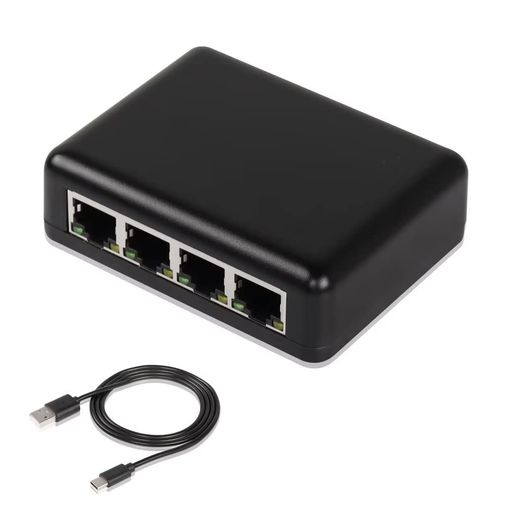SINLOON RJ45 ネットワーク スプリッター アダプター ギガビット 1000MBPS イーサネット ケーブル 1/4 4 デバイス 同時 アクセス RJ45 ネットワーク 拡張 コネクター USB インターフェース データ ケーブル付き S SINLOON RJ45 ネットワーク スプリッター アダプター ギガビット 1000MBPS イーサネット ケーブル 1/4 4 デバイス 同時 アクセス RJ45 ネットワーク 拡張 コネクター USB インターフェース データ ケーブル付き S