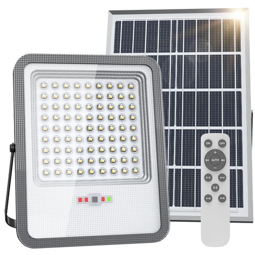 Qifeiyax分離型ソーラーライト屋外IP67防水ソーラー投光器センサーライト人感・明暗センサー【超爆光10..