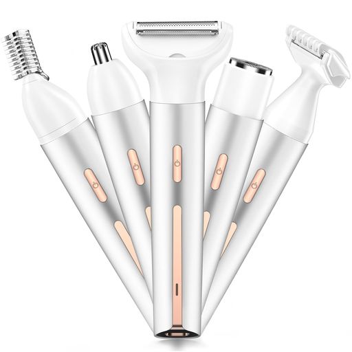 【脱毛サロンの監修&新登場】電気シェーバー女性レディースvioシェーバー1台5役180分間連続使用電動シェーバーレディース鼻毛カッター眉毛シェーバーボディシェー...