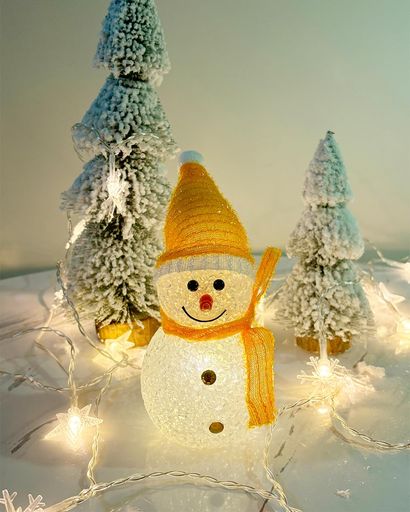 Lanitoクリスマスライト雪だるまライト卓上置物ライトLEDランタンキャンドルライトクリスマスランタン..
