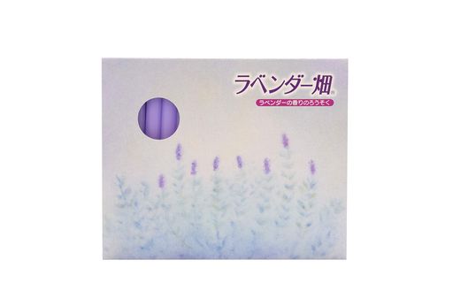 ラベンダー畑ラベンダーろうそく56本入#LV-03