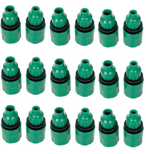 siawadekyスイッチング継手噴霧ノズルホースコネクタ2サイズ16個セット蛇口ホース水やり屋根冷 ...