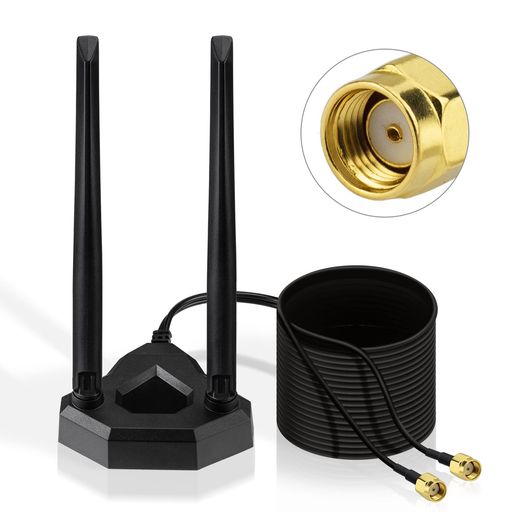 BINGFU2.4GHz5GHZ8dbiWIFIƥ̵ظRP-SMAץ饰Ϥʼ١磻쥹WLAN802.11b/g/...