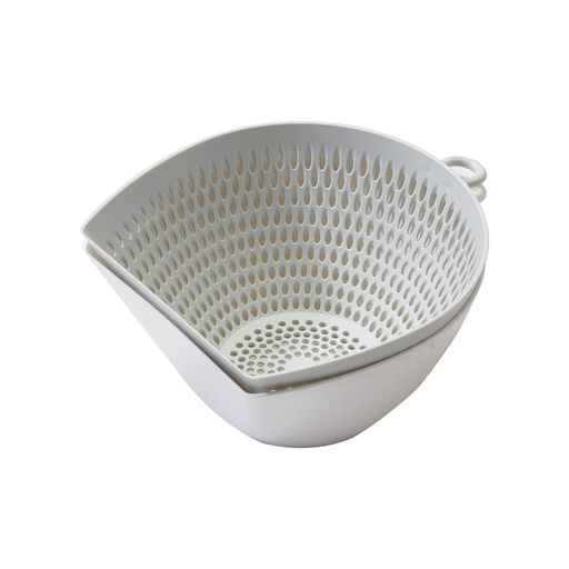 Rakuten - パール金属チリトリザルボウルセットLサイズ電子レンジ対応食洗機対応日本製ホワイトグレーSimpleuseCC-1704ホワイト・グレー