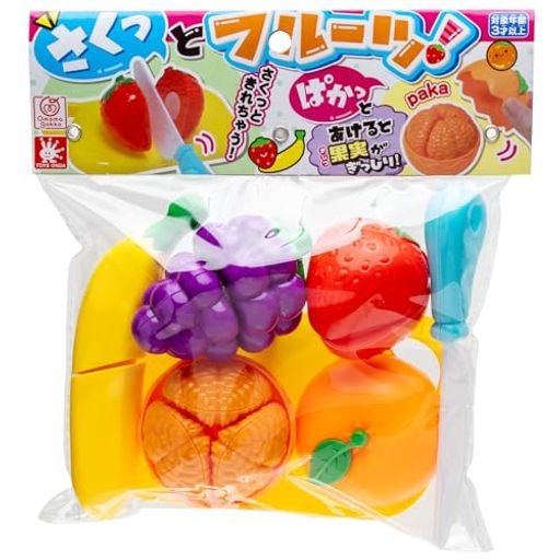オンダ(Onda) 玩具 おままごと さくっとフルーツ キッチンセット 果物 切れる ごっこ遊び お買い物ごっこ 知育玩具