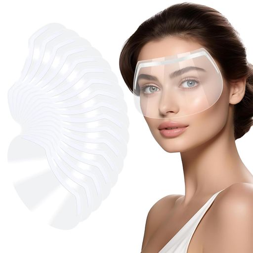 [Zikanga]前髪カットガードフェイスガード100枚セット前髪をカットフェイスプロテクション散髪マスク飛沫防止ヘアカットフェイスガード超軽量使い捨て大容量理髪ツール理容室理髪用品理…