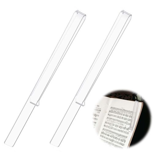【商品仕様】2個セットサイズ:約21.5*1.5cm色:示されているように重さ:約20g*1 【信頼できる素材】当社の楽譜クリップは高品質の透明なアクリルでできており、耐久性があり耐久性があります。丈夫な素材なので簡単には壊れません。これらのピアノ譜面台クリップは長期間再利用できるので、読書体験がより簡単で楽しくなります。 【適切なサイズ】当社の楽譜クリップは、ほとんどの本のページに理想的なサイズになるように慎重に設計されています。サイズは約21.5x1.5cmで、読書のニーズに多用途かつ便利なソリューションを提供します。 【シンプルな操作】当社の楽譜クリップは山積みの楽譜を探し回る煩わしさから解放されます。これらの楽譜ホルダーに複数の楽譜を自信を持って置くことができ、楽譜を整理して簡単にアクセスできる状態に保ちながら、練習中に曲間のシームレスな移行を実現します。 【多用途性】当社の楽譜クリップは、さまざまな機会や環境に適しています。音楽本を置くだけでなく、学生の音楽の宿題、決まった教科書、決まったレシピ、牧師や司祭の説教、教授の講義などにも適しています。