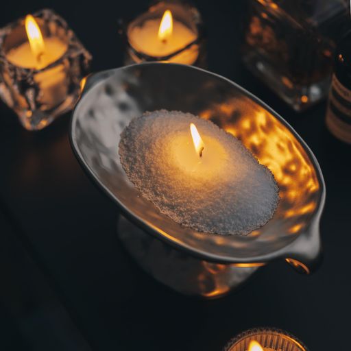 Hiramekiパールワックスキャンドル500g&30芯天然植物性・無香料で安全長時間燃焼&無煙リラックス/読書/..