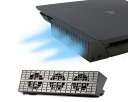 ElecGearPS4Slim用自動冷却ファン、外付けターボUSBクーラーファン、PlayStation4SlimCUH-2xxx用の自動温度センサー制御放熱