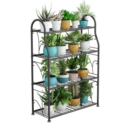 フラワースタンド花台3、4段プランタースタンド錬鉄製フロアスタンディングシェルフ植物ラック多肉植物..