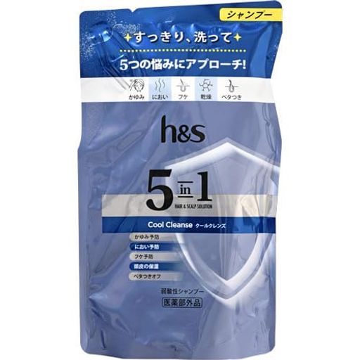 h&s エイチアンドエス 5in1 クールクレンズ シャンプーつめかえ 290g