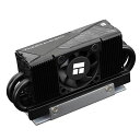 THERMALRIGHT HR10 2280 PRO BLACK SSDクーラー、2280 SSDヒートシンククーラー、両面ヒートシンク、4ヒートパイプ、2280 SSD PCおよびコンピュータ用サーマルシリコーンパッド、高性能SSDクーラー