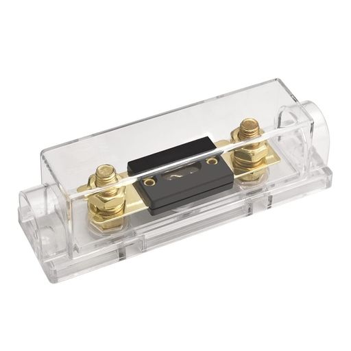 Heschen車60AANLヒューズ付きANLヒューズホルダー自動車バイクオーディオサブウーファー用品金色1個入り