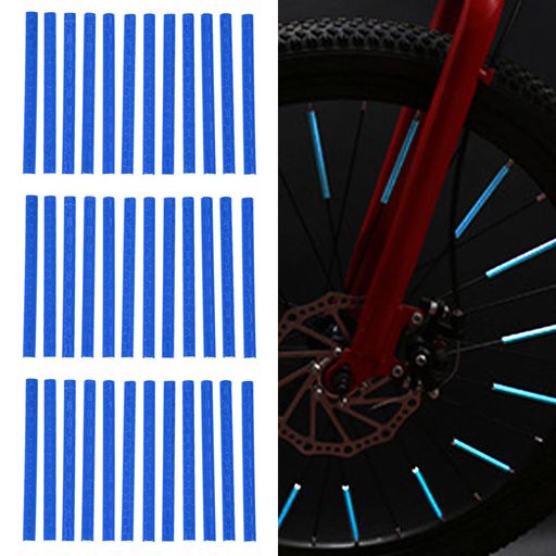 自転車リフレクターフラッシュ反射スポークホイール【36本入り大容量】夜間サイクリング防犯安全クロス..
