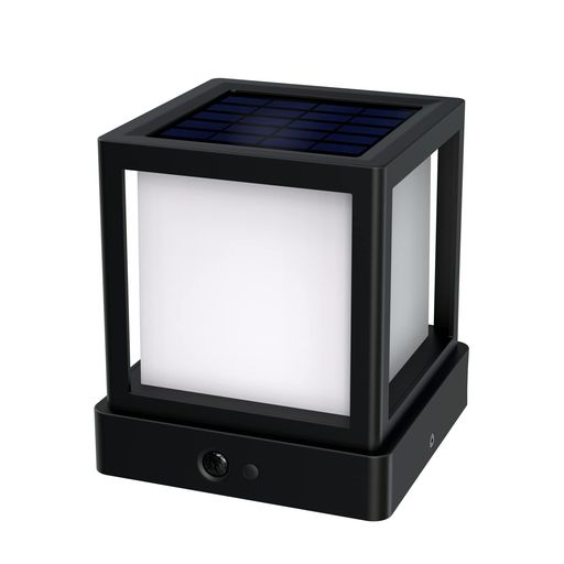 門柱灯ソーラー門灯LEDソーラーライト人感センサーライト屋外置き型1000lm4000k昼白色長時間点灯IP64防水庭園灯4つ点灯モード停電・災害時に適用