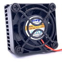EASYCARGO 2PCS 40MM ファン ヒートシンクキット 冷却ヒートシンク + 12V ファン + シリコン熱テープ + グリルねじ取り付けキット 冷...