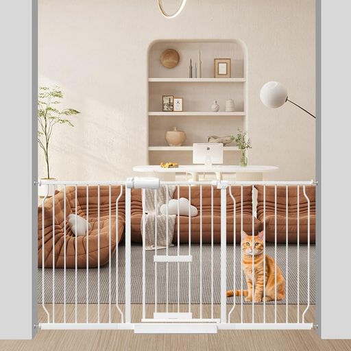 エルフ ベビー(FAIRY BABY)ベビーゲート ペットドア付き 猫ドア付き ペットゲート 犬 猫 ゲート 猫用ゲート 階段上 犬すり抜け防止 突っ張り式 高さ78CM 扉開閉式 穴開け不要 赤ちゃんゲート ビデオ付き 二重ロック 拡張フレーム付き