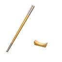 BUYER STAR 箸 ステンレス箸 箸置き セット 長さ21CM 韓国箸 金属箸 18-8ステンレス製 四角形状 転がらない 耐久性がよい 衛生 家庭 業務...