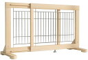 YOCANペットゲート置くだけ高さ50cm設置幅60-115cm木製犬用ゲート犬フェンス室内中小型犬用倒れない飛び出し防止柵脱走防止ペットガード広がる伸縮可能