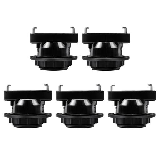 DiCUNO引っ掛けシーリング用電球ソケットE26口金対応ランプソケット角型引掛シーリングアダプター工事不要取り付け簡単ブラック5個入