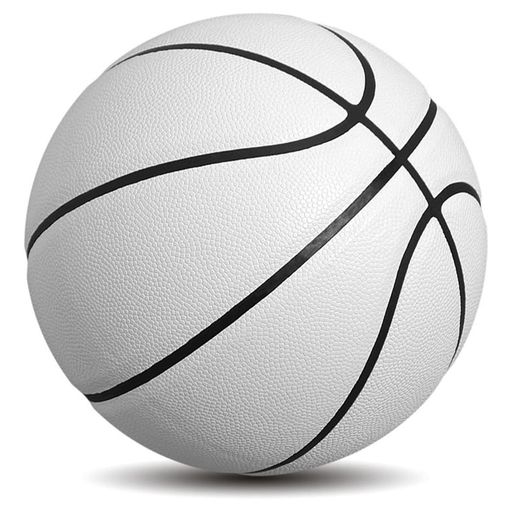 MINDCOLLISIONサイズ5/6/7ソリッドカラーバスケットボール、標準の滑り止め耐摩耗性なし、屋内および屋外の子供用女子ユースアダルトバスケットボールに適しています白No.5