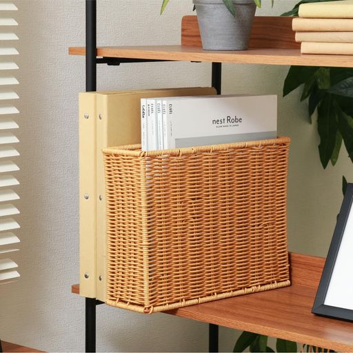 まるで本物の天然木! 丸ごと洗える収納ファイルケース サイズ:幅11x奥行32x高さ24cm 商品重量:480g 材質:ポリプロピレン,ポリエチレン,鉄 耐熱温度:100度