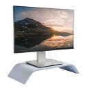 SAMDIモニタースタンド 机上台 木製モニタ台 パソコンスタンド オシャレ机上ラック IMAC対応 キーボード収納 卓上収納 自然木目 (灰色)(3)