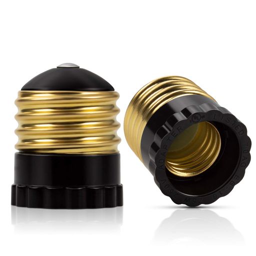 DiCUNOE26右向き矢印E17口金変換アダプタ変換ソケットベークライト電球ソケット2個入