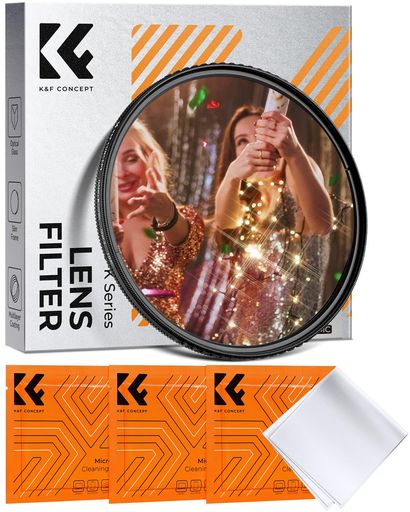 K&F CONCEPT 67mm クロスフィルター 短い線 4本線 クロス効果 効果フィルター