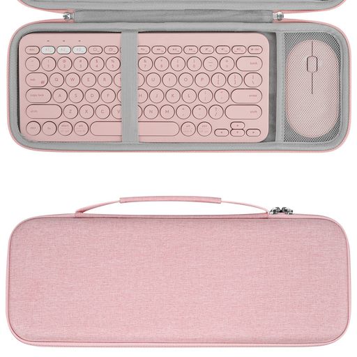 GEEKRIA 収納ケース 互換品ロジクール LOGICOOL K380 + PEBBLE M350 ワイヤレス キーボード 無線 マウス ハードシェルトラベルキャリングバッグ (ピンク) GEEKRIA 収納ケース 互換品ロジクール LOGICOOL K380 + PEBBLE M350 ワイヤレス キーボード 無線 マウス ハードシェルトラベルキャリングバッグ (ピンク)