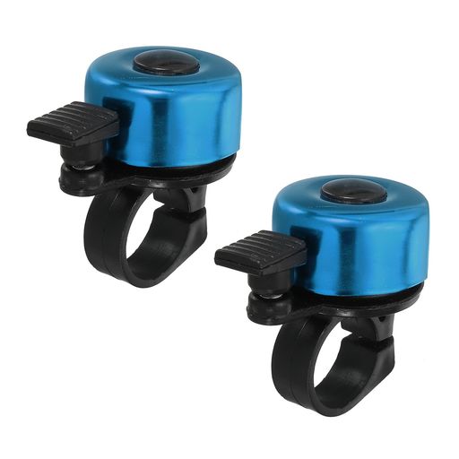 PATIKILクラシック自転車ベル2個セット360°回転マウンテンバイク用アクセサリー大人向け青色