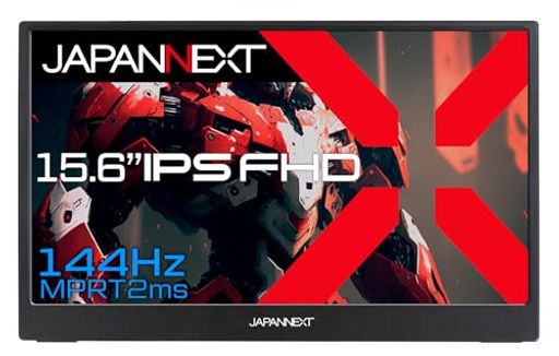 JAPANNEXT 15.6インチ モバイルモニター IPS パネル フルHD 1920x1080解像度 (Type C/PC対応/スピーカー内蔵 / sRGB66% / 非光沢) JN-MD-156i144FHDR
