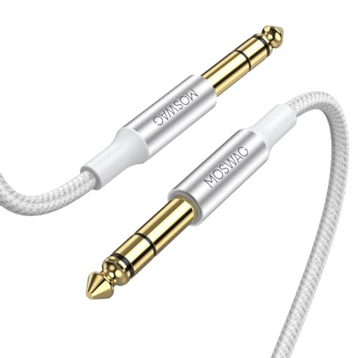【広範な互換性】メッキ高級6.35 mmジャック1/4「TRSケーブル、このケーブルはTRS1/4」コネクタ設計を採用している。スタジオディスプレイ、ミキサー、アンプ、類似のデバイスなど、専門的なオーディオデバイスとDJデバイスを接続するのに最適です。ギター、低音、キーボード、ペダル、アンプ、ミキシングボード、PAシステム、Studio Harmonizers、その他の1/4インチ入力デバイスに最適です。 【高品質TRSケーブル】24 AWG無酸素銅(OFC)導線、信号鮮明度90%OFC螺旋遮蔽を強化し、信号対雑音比を高める 【非常に耐久性】1 x 1/4 オス-1/4 オスケーブルは、コネクタを取り囲む硬質金属ハウジングを採用し、耐久性、耐熱性、安全性を向上させます。ナイロン編みシースがケーブルを包み込み、破壊、ひび割れ、曲げが20000回を超えないようにします。 【6.35 mmケーブル】4分の1インチケーブルはギター、ベース、マンドリン、キーボード、ウクレレ、ペダルなどの音楽機器と互換性がある 【何が得られるか】セットには、1 x 1/4販売-1/4販売ケーブルが含まれています。