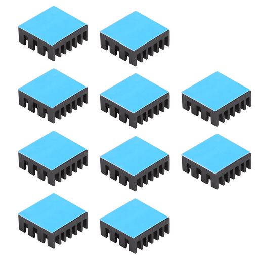 AWXLUMV 10個ヒートシンク 導熱接着シート付き 14X14X6MM 熱暴走対策 冷却ラジエーターフィン3Dプリンター CPU IC VRAM VGA RAM MOSFET チップ 回路基板 LEDアンプに適用 アルミニウム 黒 AWXLUMV 10個ヒートシンク 導熱接着シート付き 14X14X6MM 熱暴走対策 冷却ラジエーターフィン3Dプリンター CPU IC VRAM VGA RAM MOSFET チップ 回路基板 LEDアンプに適用 アルミニウム 黒