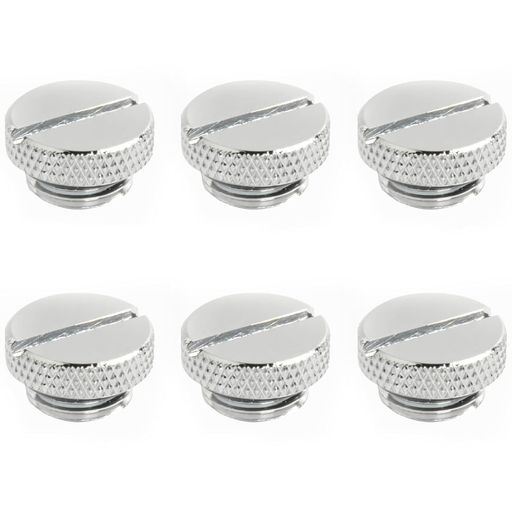 Dracaena.io6個パックG1/4インチねじ薄型止水プラグ継手コインスロット付きコンピューター水冷システム..