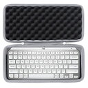 CO2CREA 収納ケース 互換品 LOGICOOL ロジクール MX KEYS MINI FOR MAC KX700MPG/MX KEYS MINI KX700PGミニマリスト ワイヤレス イルミネイテッド キーボード、グレーホワイト(ケースのみ)