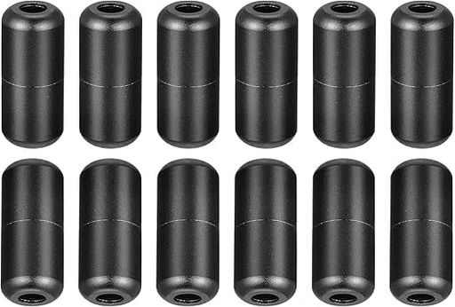 【パッケージ内容】10個セット(ブラック) サイズ:直径:8mm。長さ:18mm。 【優れた材質】紐止め金具は金属材料を作ってのに、耐摩耗性と耐食性があり、長い時間が使うのこともできます。 【お洒落になる】円筒形の金属ターンバックル、美しい雰囲気、シンプルなインストール、固体耐久性。 【幅広い用途】この靴紐留め具は、靴ひもだけでなく、ネックレスやミサンガなどアクセサリーにも使用できます。ファッションアイテムとしても活躍し、使い方次第で無限の可能性があります。 【使い方が簡単です】この紐止め金具を利用して、靴ひもを簡単に締めることができます。この金具を付ければ、靴紐を結ぶ必要がなく便利です。また、円筒形の紐止め金具はシンプルなデザインで美しい雰囲気を演出してくれ、お気に入りのシューズがオシャレなオリジナルのアイテムに早変わります。