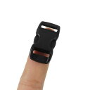 30個入り サイドリリースバックル 10 MMストラップド プラスチックバックパック 交換部品 プラスチック (BLACK)