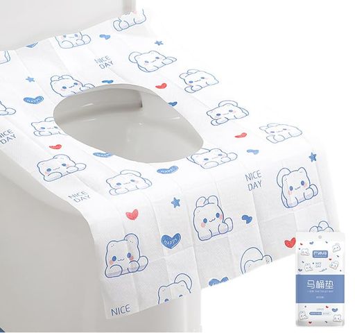 【20枚入り】使い捨て便座シート携帯便座シート便座シート使い捨て子供トイレ防水抗菌防臭便座カバー衛生管理海外旅行用外出用小動物模様二重シート大きめ(個包装されて...