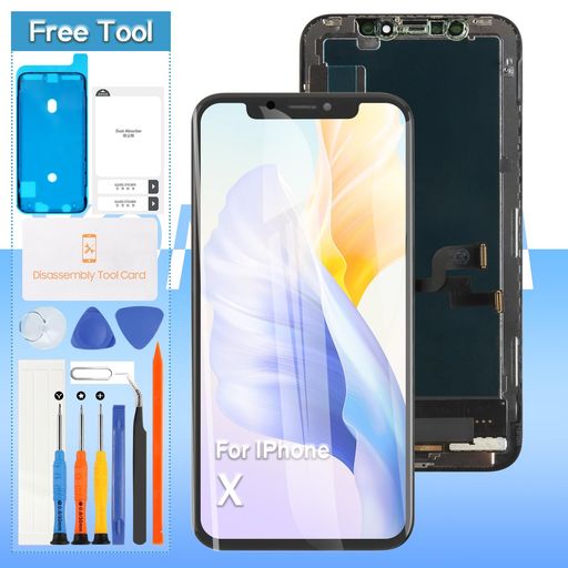 A-MINDFORIPHONEX液晶パネル画面交換修理用タッチパネルセット5.8インチ3Dタッチ付き修理工具には画面保護フィルムが付属しています+保護フィルム+防水シール付き
