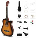 アコースティックギター 17点セット 初心者入門セット 練習ギター 初心者 ソフトケース付き GUITAR ギター アコギ LGRL-A1 艶サンセットレッド