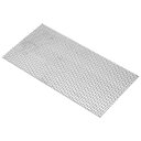 PATIKIL7.9”Lx3.9”Wパンチングメタルシート16Ga0.06”穴304ステンレススチールメッシュスタッガーエキスパンデッドパンチングメタルプレート通気性フィルタリング用