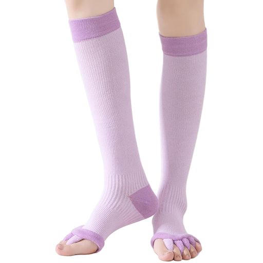 [MACITEET] 【足指開き】 着圧ソックス 足指 広げる むくみ対策 外反母趾 サポーター ふくらはぎ 美脚 膝下 五本指 ソックス 疲れ脚ケア 寝る時 吸汗速乾 レディース メンズ