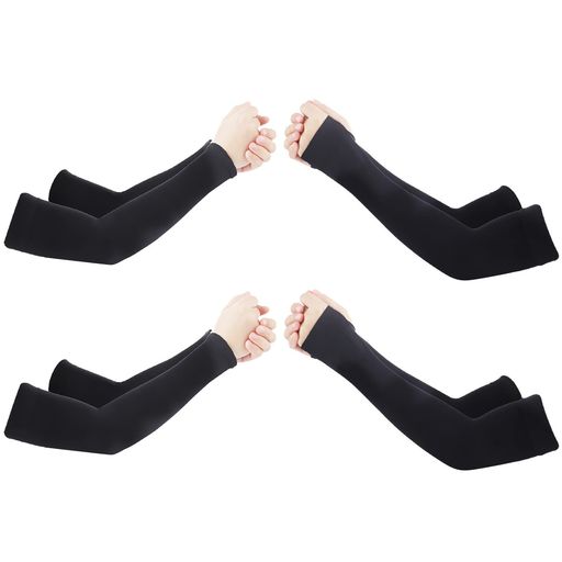 【8枚セット】指穴付き2組4枚+指穴なし2組4枚 【サイズ】体重40〜90KGは安心して使用できます。優れたストレッチ性の「スパンデックス繊維」配合量を15%に増加、より伸縮性と力が高まりました。好感度が上がります! 【UVプロテクション】...